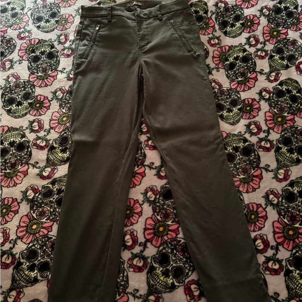 Level 99 Blue Grey Straight Leg Pants